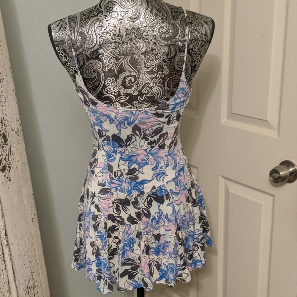 **Sold** Free People blue floral tunic - Picture 3 of 4